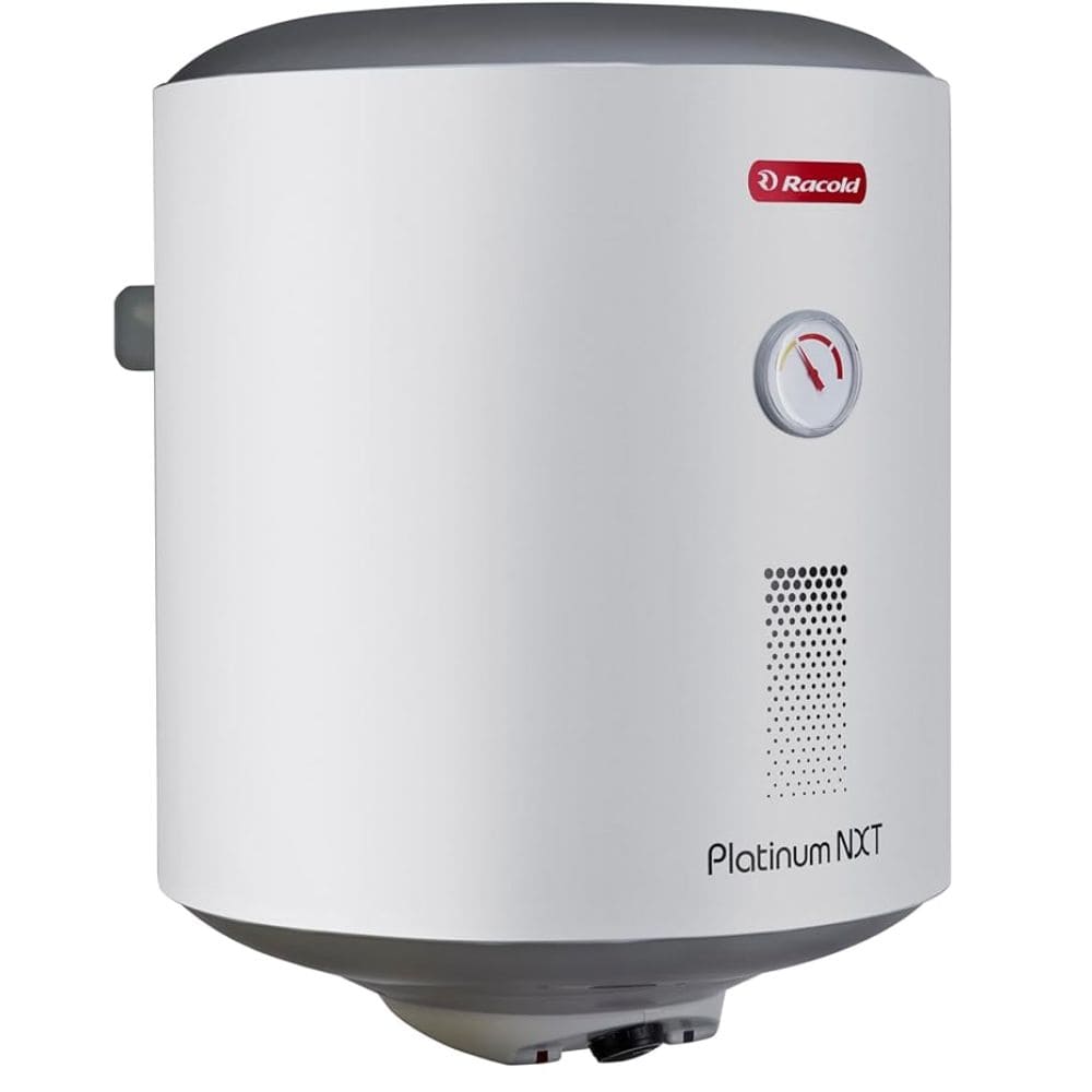 Racold 50 Ltrs Vertical Storage 5 Star Water Heater Geyser (Platinum Nxt V50, White)