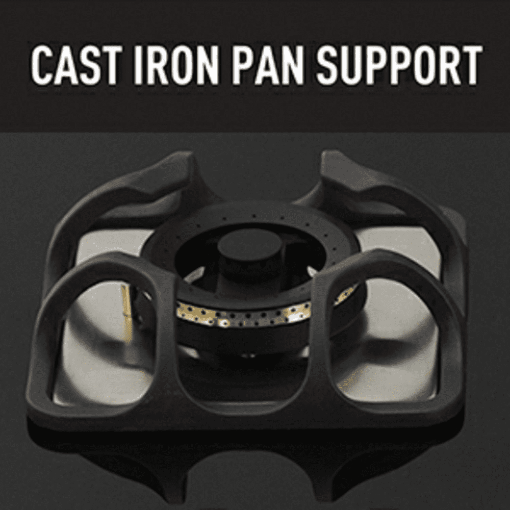 Faber Hob IMPERIA PLUS 604 BRB CI BK, 4 Burner 60 cm Auto Electric Ignition Glass Top Mild Steel Burners 2 Small and 2 Medium Gas Stove (Black)