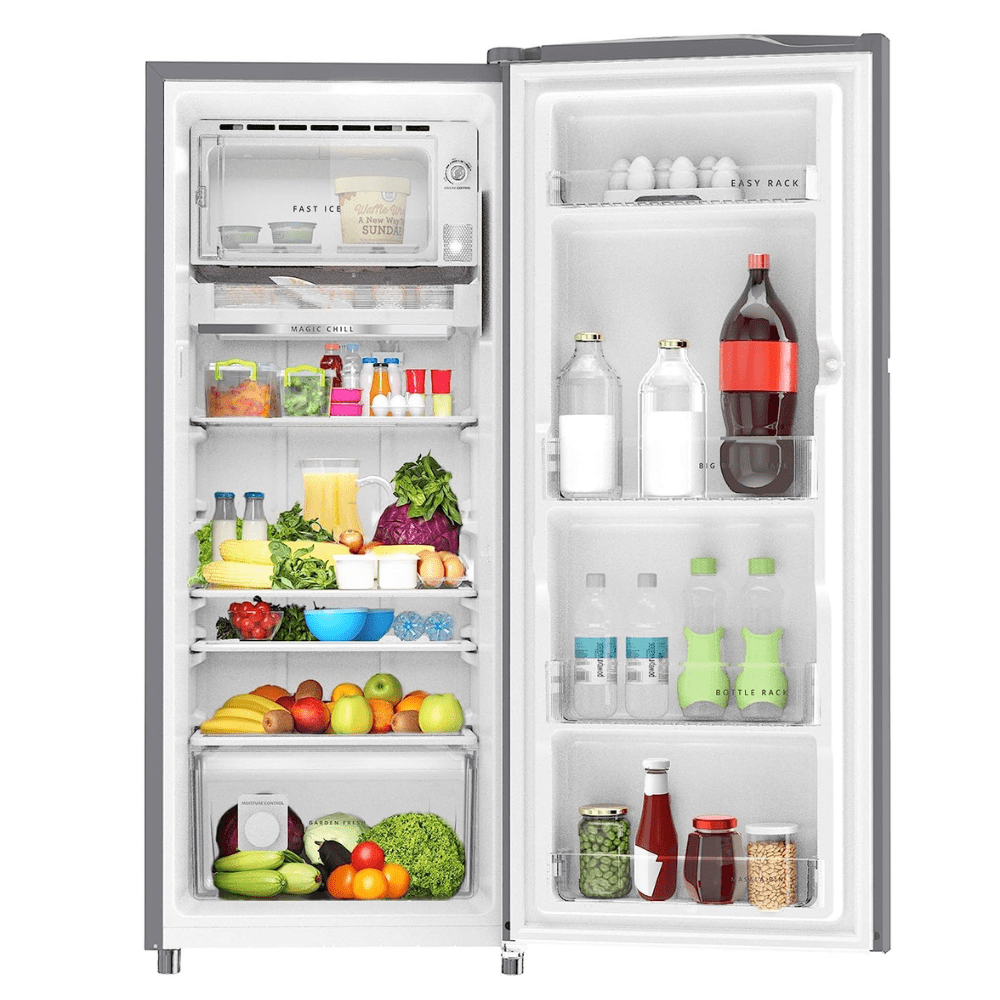 Whirlpool 215 Ltrs 3 Star Inverter Ice Magic PRO Direct Cool Single Door Refrigerator (230 IMPRO PRM ALPHA 3S, Alpha Steel)