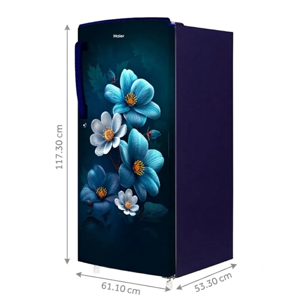 Haier 50 Ltrs, 2 Star Direct Cool Single Door Mini Bar Refrigerator (HRD 752KSA, Black Steel)