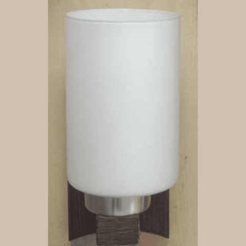 Wall WL1426-1, Designer Contemporary Single Glass Wood Wall  Light (Brown White)