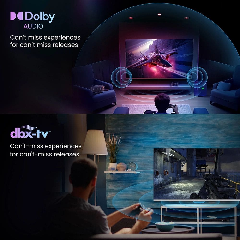 Haier H65M80FUX, 65 Inches 4K Ultra HD Smart LED TV, Black