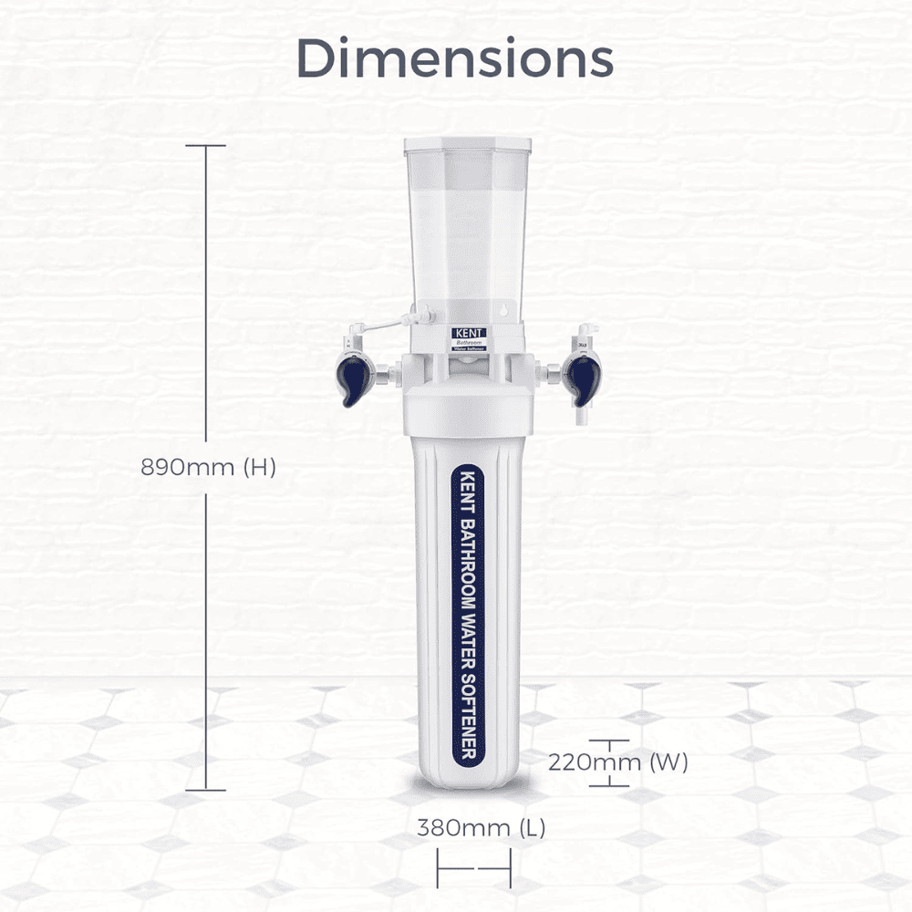KENT 5.5 Litres Converts Hard Water Wall Mount Water Softener