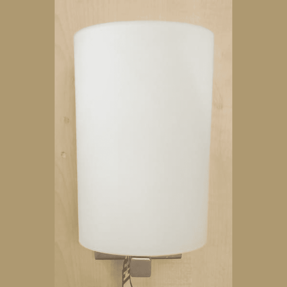 Wall WL1426-1, Designer Contemporary Single Glass Wood Wall  Light (Brown White)