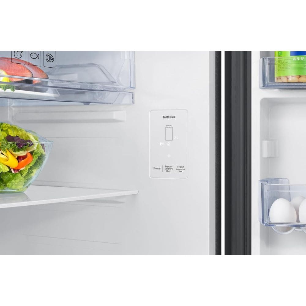 Samsung 396 Ltrs, 2 Star Convertible 5 in 1 Digital Inverter Frost Free Double Door Refrigerator (RT41HB6A4222HL, Glass Finish)
