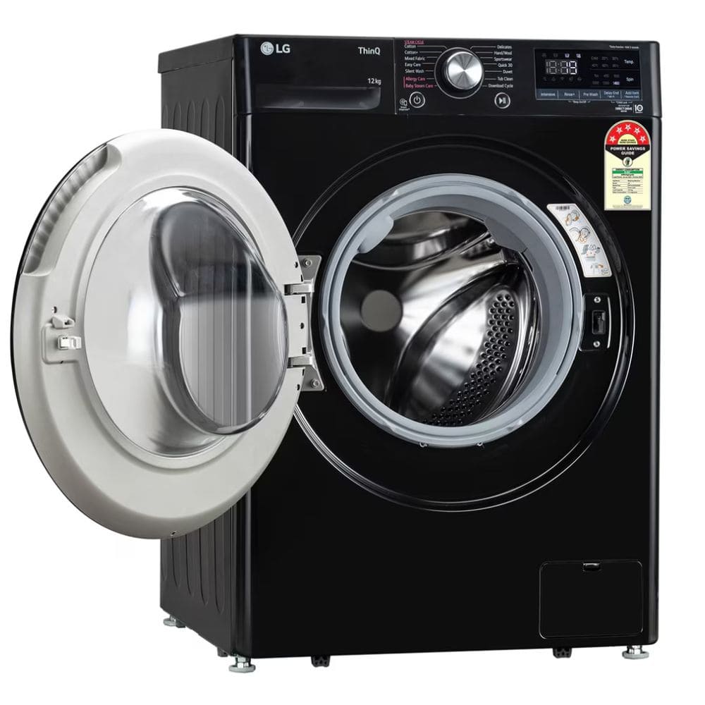 LG 12 Kg 5 Star Fully-Automatic Front Load Washing machine (FHP1412Z3O,Onyx Black)