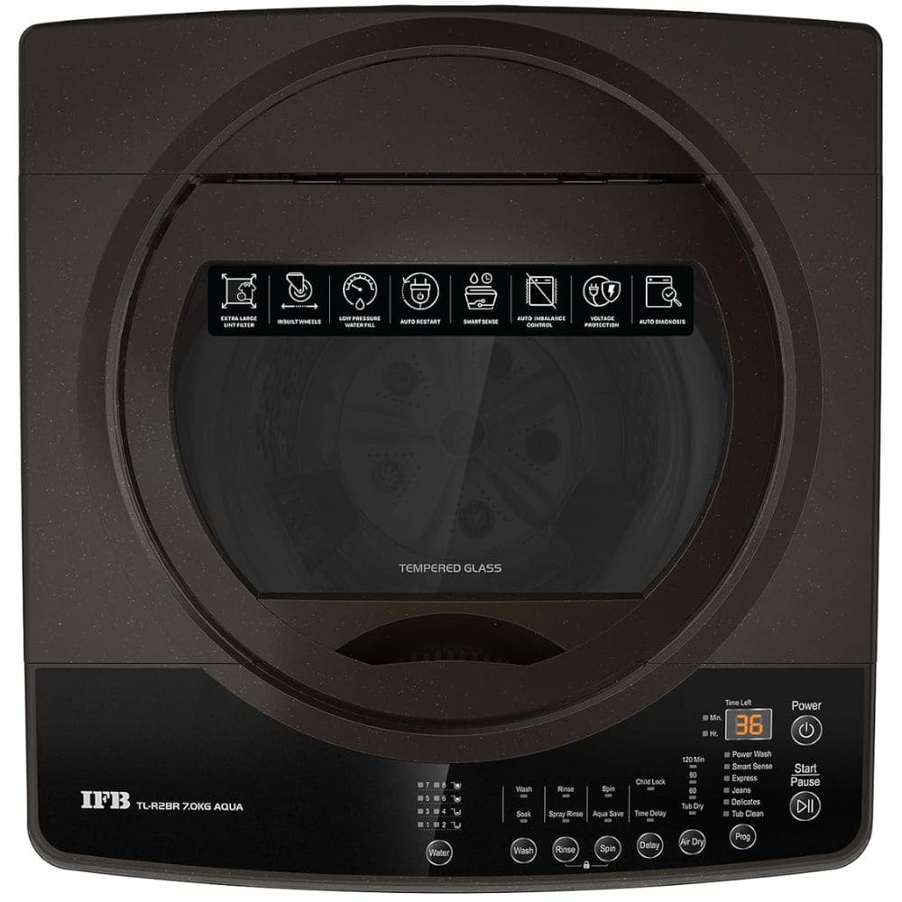IFB 7 Kg 5 star Fully-Automatic Top Load Washing Machine (TL-R2BR 7.0KG AQUA,.Brown)