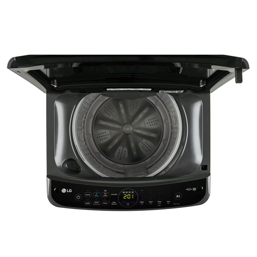 LG THD10NPM, 10 Kg 5 Star Fully-Automatic Top Load Washing Machine (Middle Black, Smart Inverter)