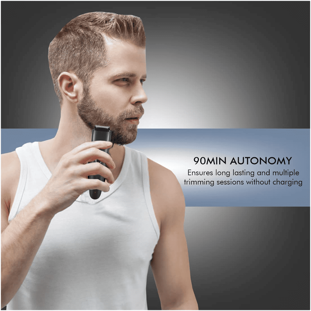 Tefal Jt280001, Corded And Cordless Stylis Beard Trimmer With Stainless Steel Blades (Black)