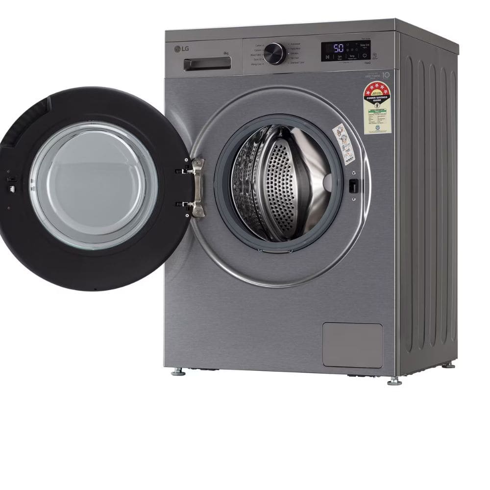 LG 8 Kg 5 Star Fully-Automatic Front Load Washing machine (FHB1208Z4P,Black)