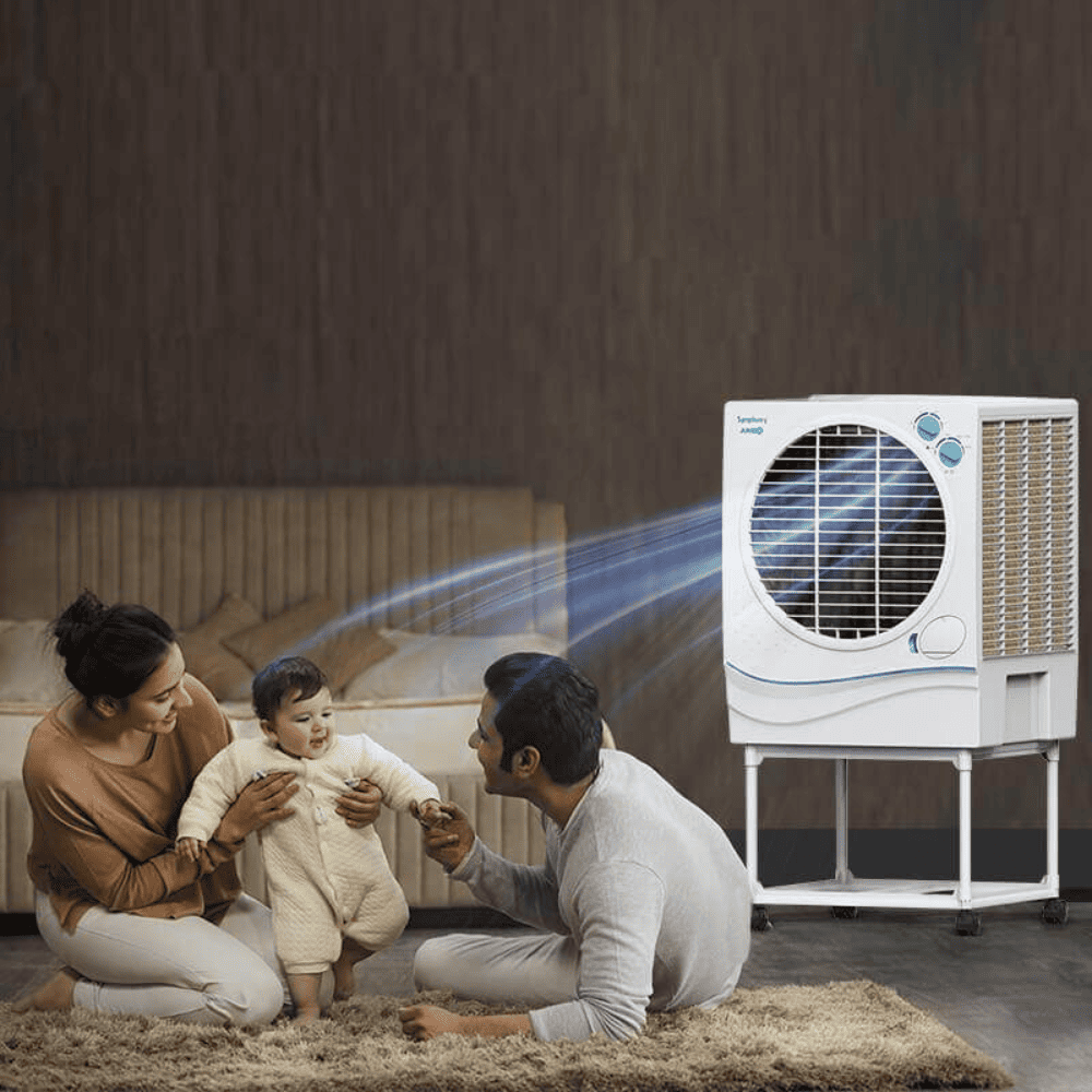 Symphony 51 Ltrs Desert Air Cooler with Trolley (JUMBO51L)