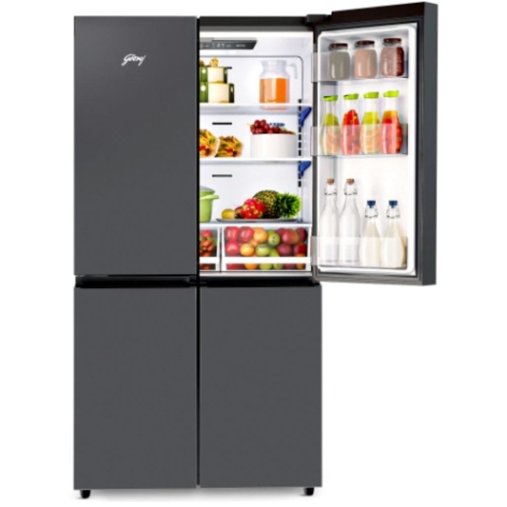 Godrej 670 Ltrs 2 Star Inverter Frost Free Side by Side Refrigerator (RM EONVELVET 685 RIT GR BK, Graphite Black)
