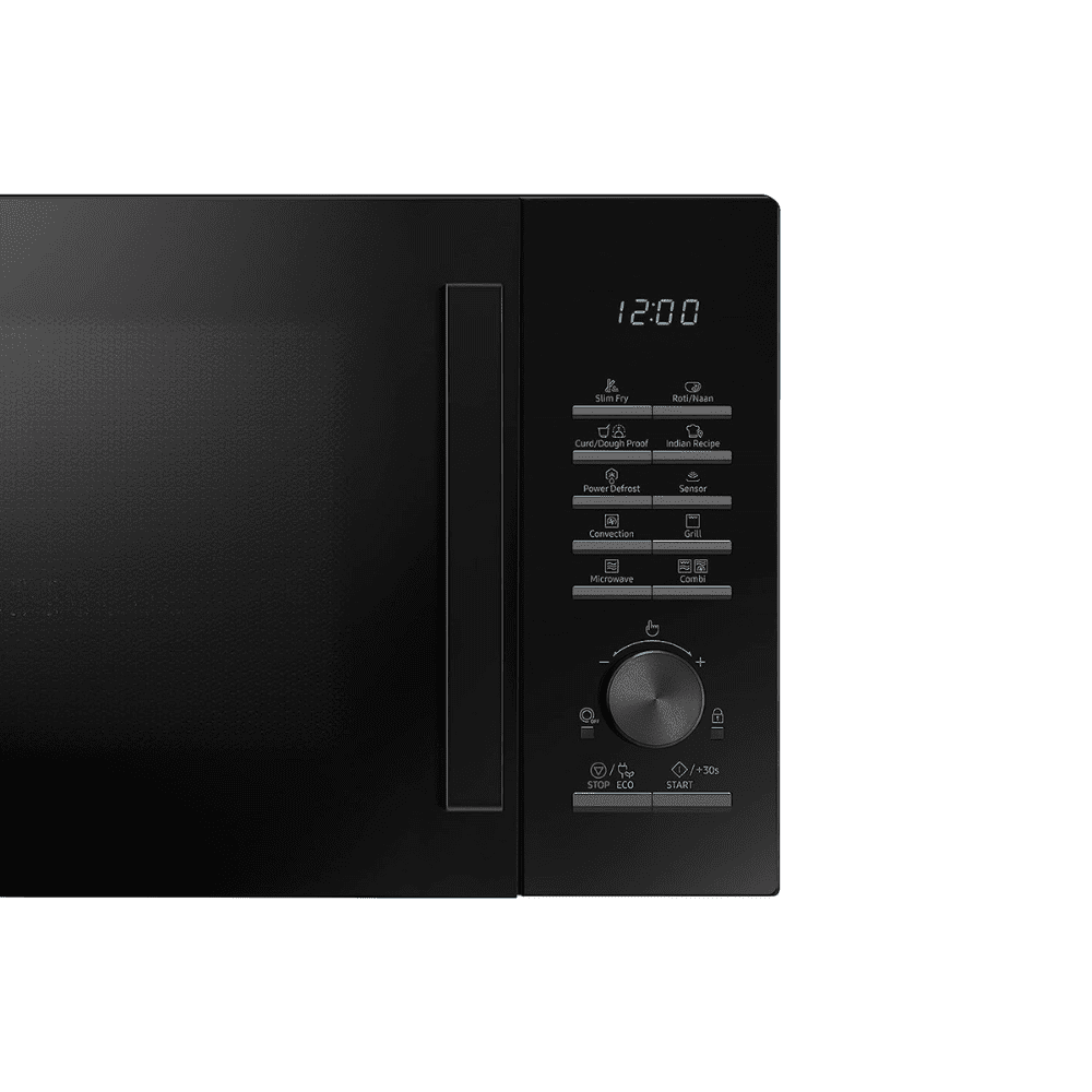 Samsung 28 Ltrs Stainless Steel Convection Microwave Oven with Moisture Sensor (MC28A5145VK,Black)