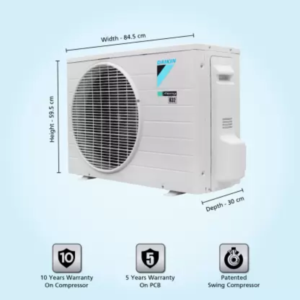 Daikin 1.5 Ton 3 Star Hot & Cold Inverter Split Air Conditioner (FTHT50U)