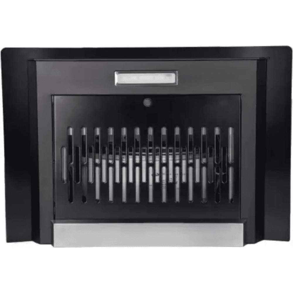 Faber CYGNUS60 IN 3D HC SC FL BK, 60 cm 1000 m3/hr Auto Clean Wall Mounted Chimney, Baffle Filter, Push Button (Black)