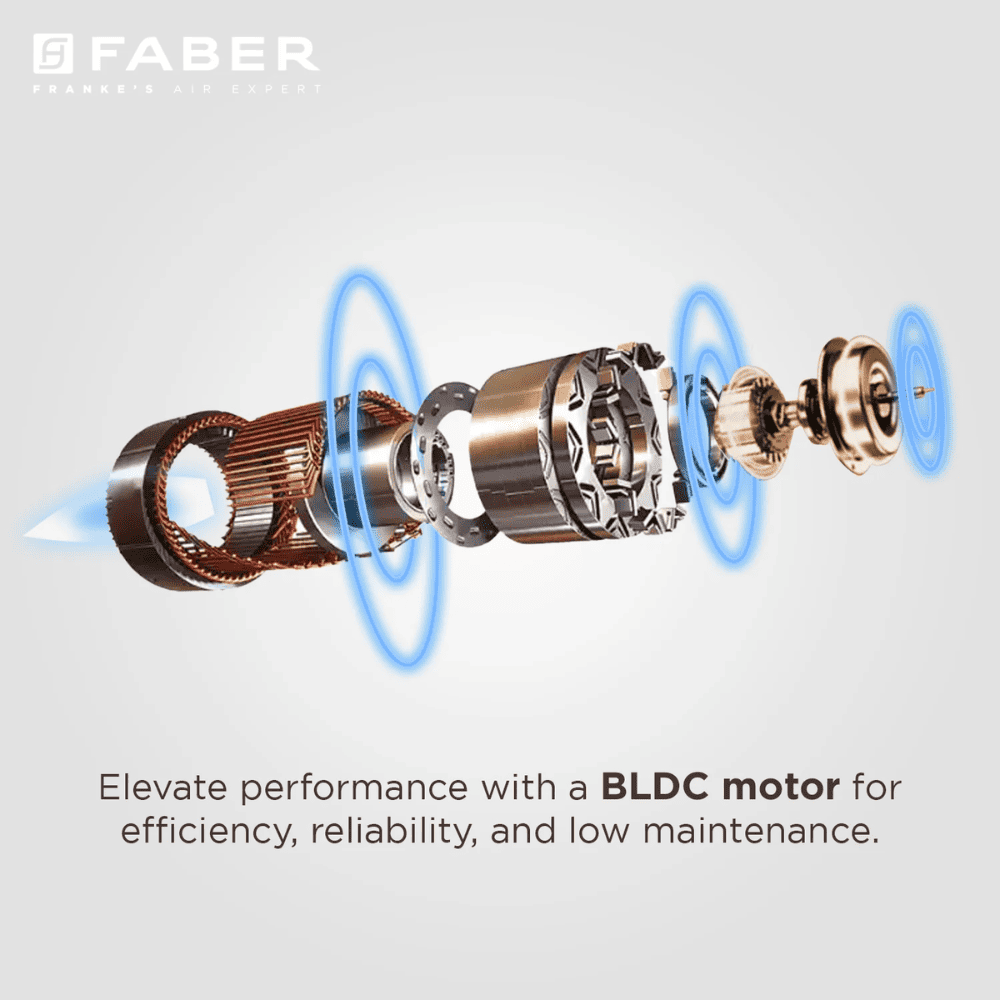 Faber COMET BLDC FL HC, 60 cm 1500 m3/hr Heat Auto Clean Wall Mounted Curved Glass Kitchen Chimney (Black)