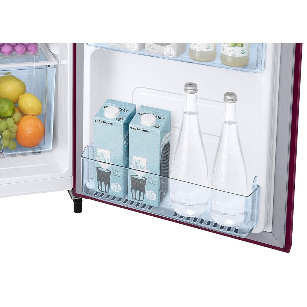 Samsung RR20C2712R8, 183 Ltrs Direct Cool Single Door Refrigerator, Blooming Saffron Red