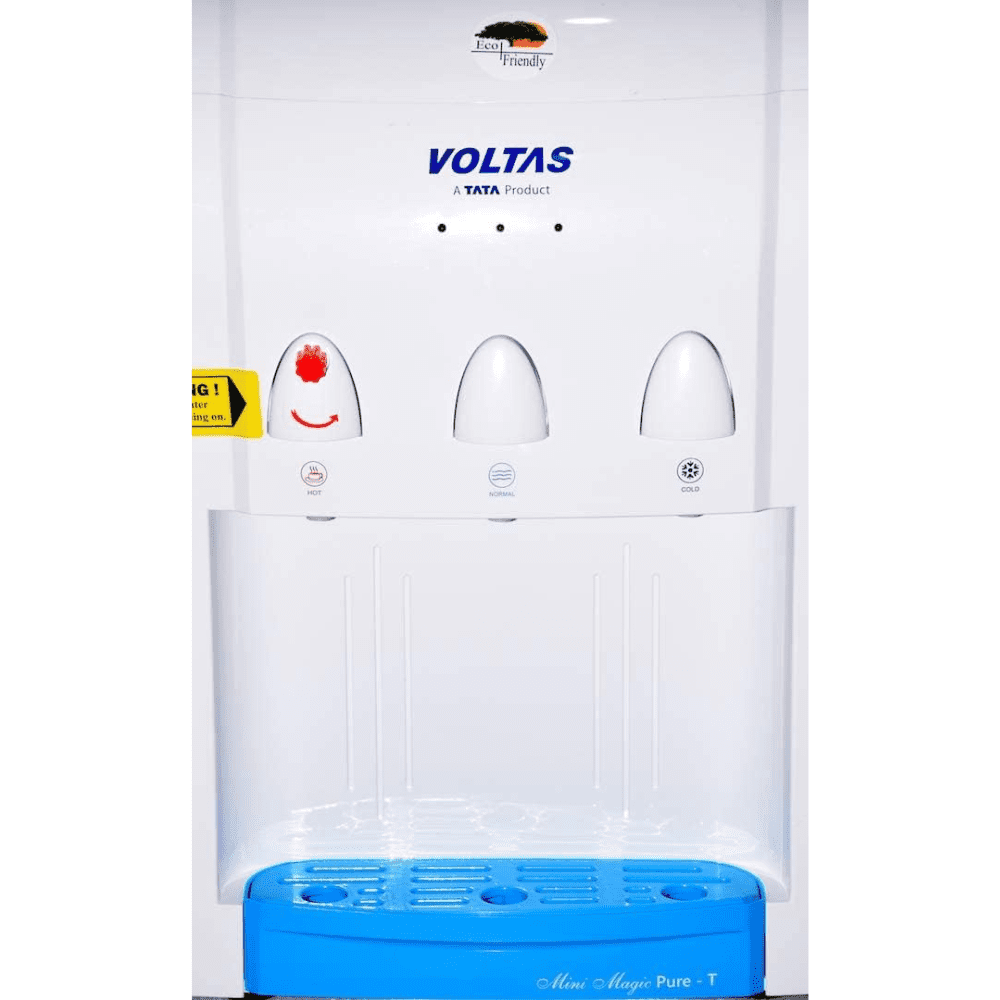 Voltas Mini Magic Pure-T, 500-Watt Table Top Water Dispenser, White & Blue
