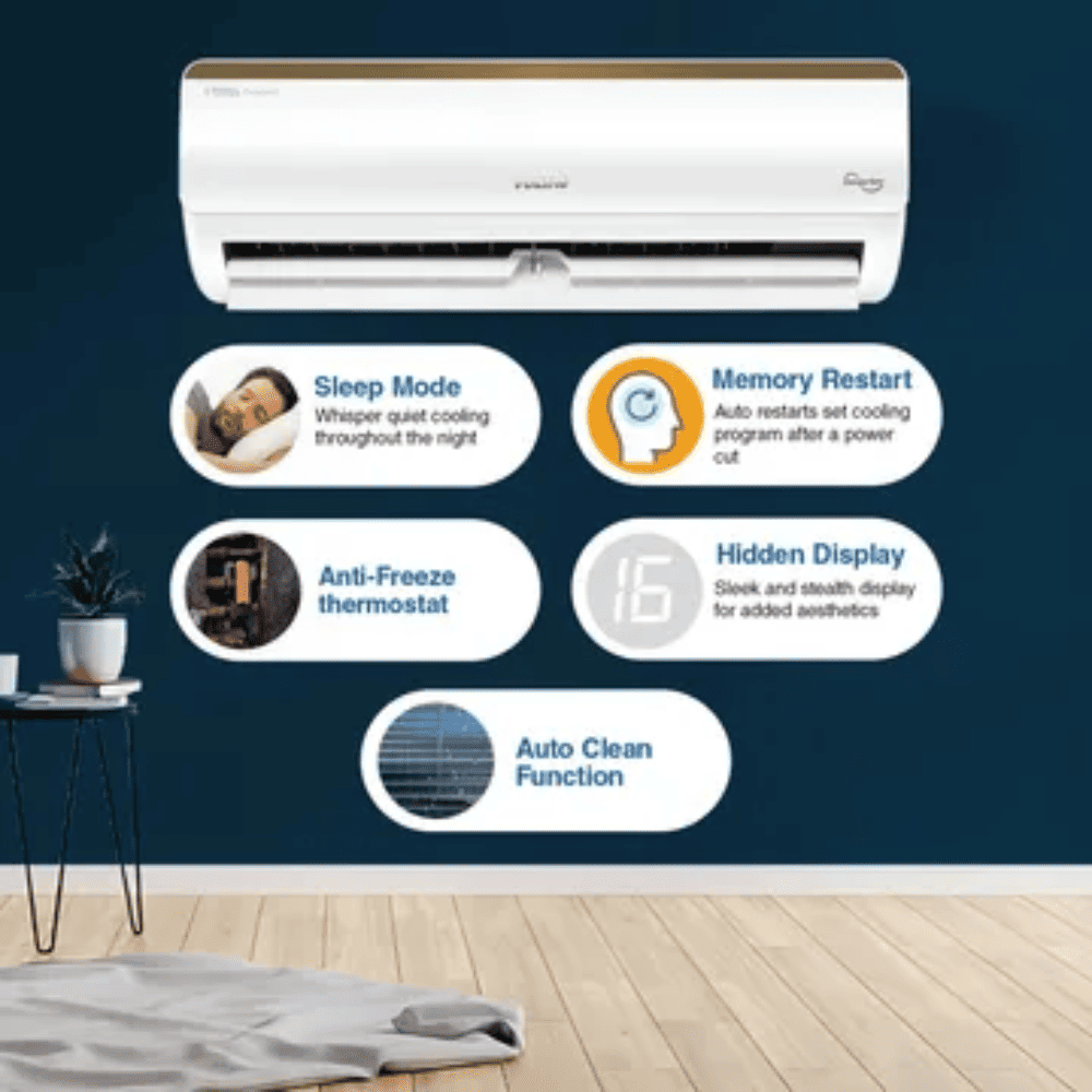 Voltas 1.0 Ton 3 star Inverter Split  Air Conditioner (Vertis AI 1.0 Tr. 3S)