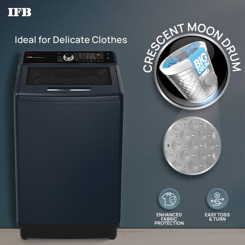IFB 9 Kg 5 star Fully-Automatic Top Load Washing Machine (TL-S4RBS 9.0KG AQUA, Black