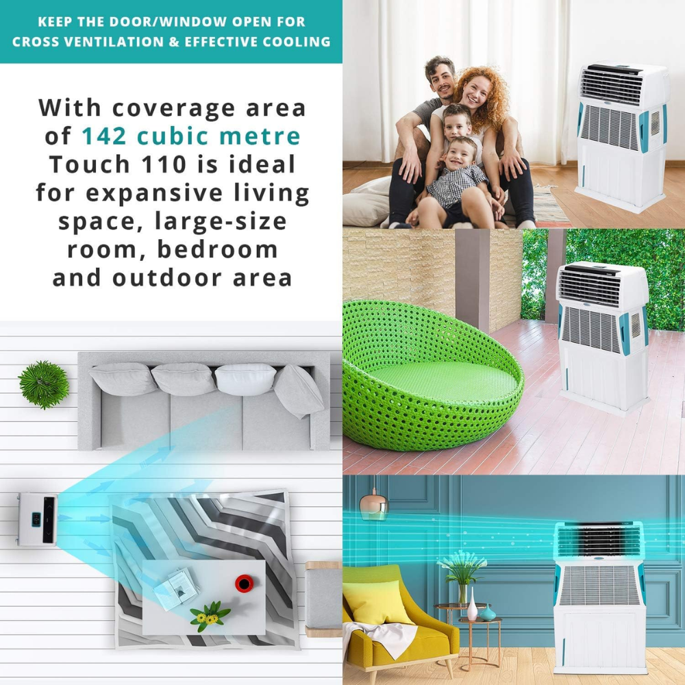 Symphony touch110, 110 Ltrs  Desert Room Air Cooler
