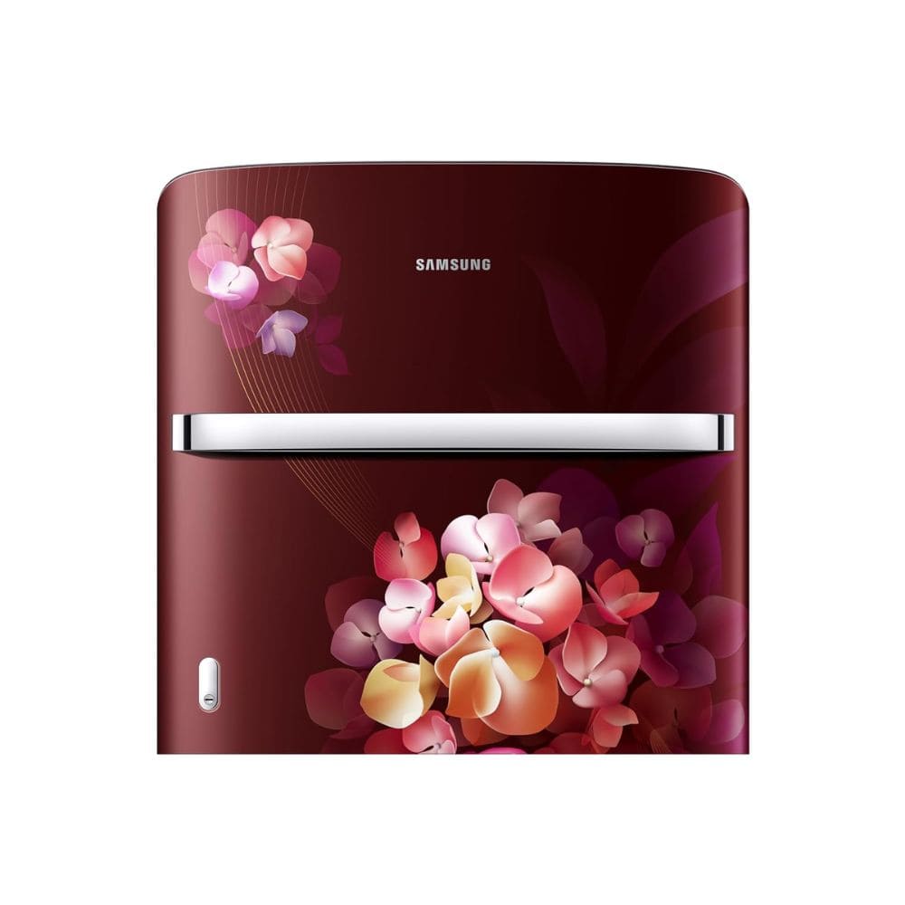 Samsung 189 Ltrs, 5 Star Digital Inverter, Direct Cool Single Door Refrigerator (RR21H2H25HT, Red, Hydrangea Plum)