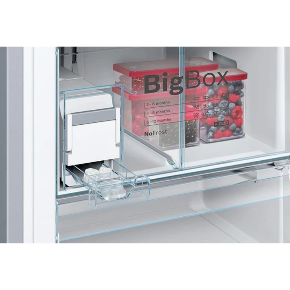 Bosch 559 Ltrs Inverter Frost Free Double Door Refrigerator (KGN56LB41I, Black)