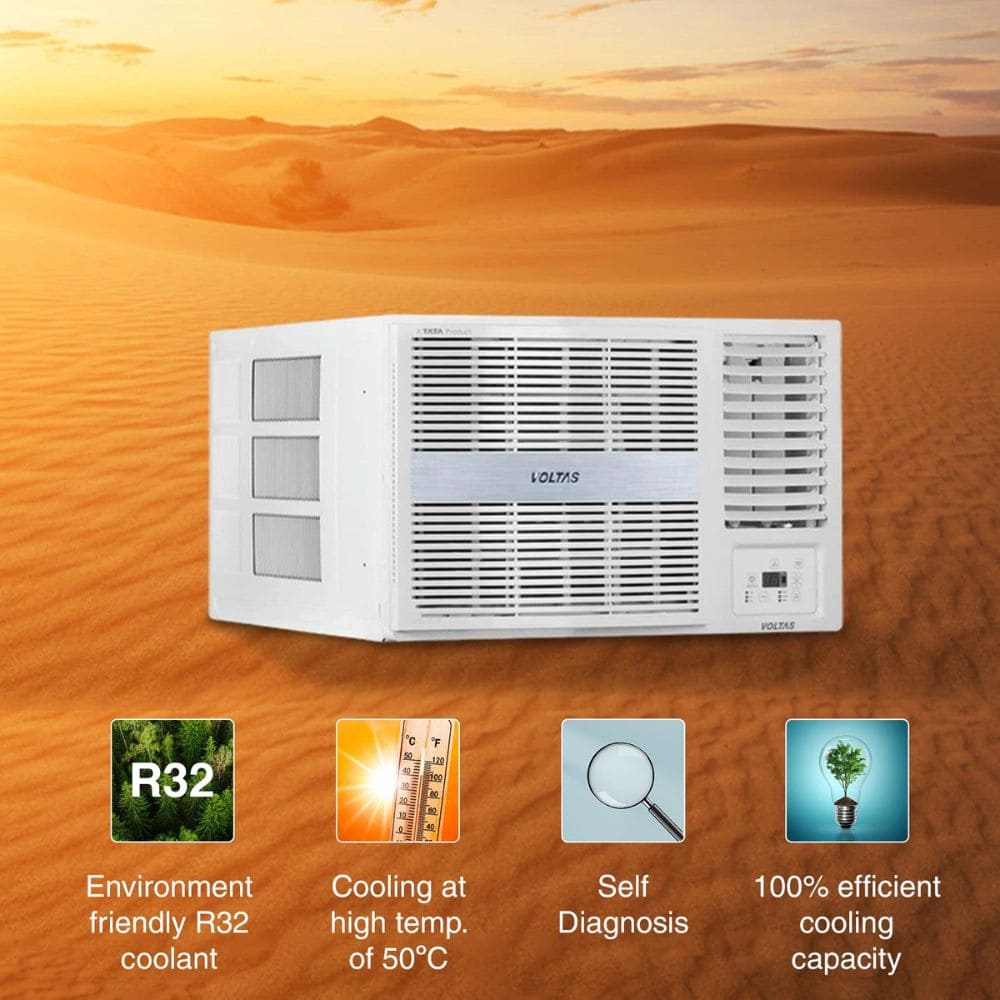 Voltas 1.5 Ton 3 Star Inverter Window Air Conditioner (183V VERTIS Pearl)