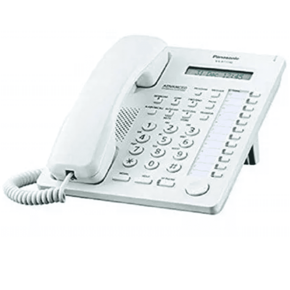 Panasonic KX-TS880MX, Single Line Corded Landline Phone (White)