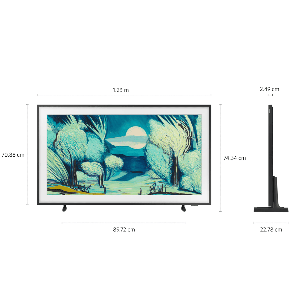 Samsung 55LS03F, 55 Inches The Frame 4K Ultra HD QLED TV, Black