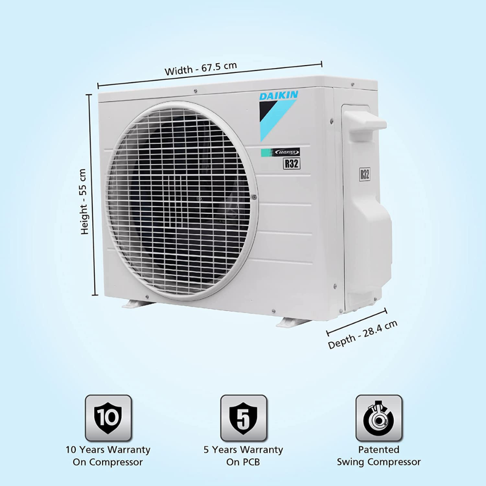 Daikin Ton Star Inverter Split Air Conditioner (FTKM35U)