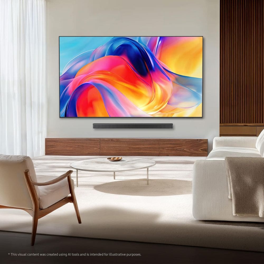 Samsung 85M70H, 75 Inches Mini LED Processor 4K Pure Smart TV, Black
