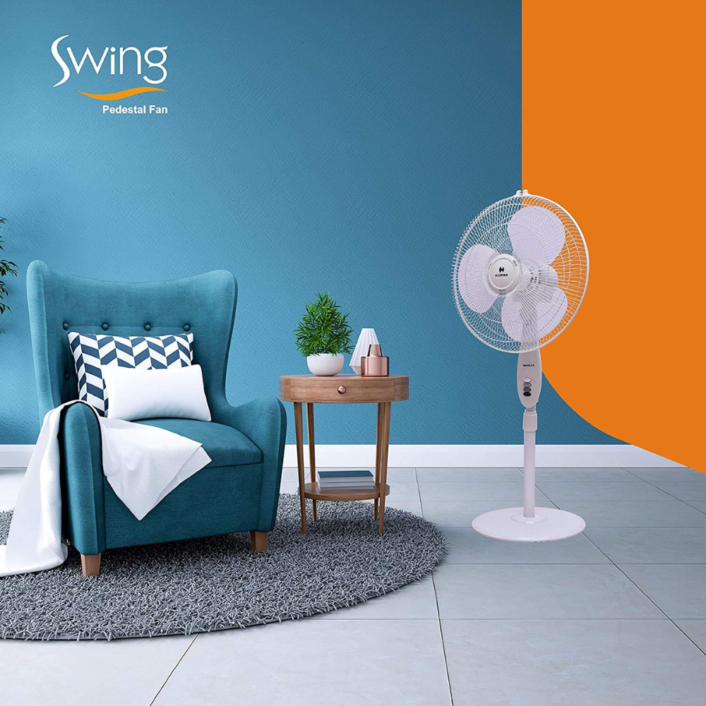 Havells 400mm 3 Blads 3 Star Corded Electric Pedestal Fan (SWING)