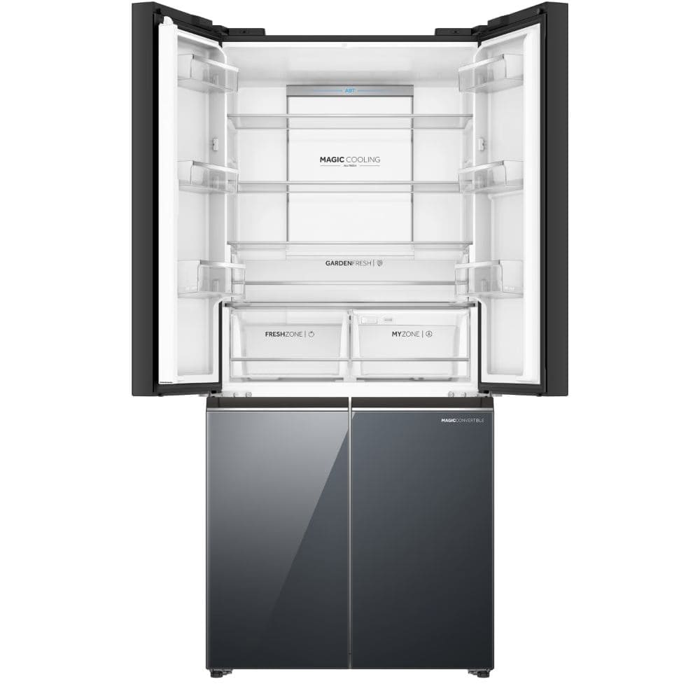 Haier 520 Ltrs, 3 Star Lumiere Frost Free Inverter Door Side by Side Refrigerator (HRB 600MGU1, Mirror Glass)