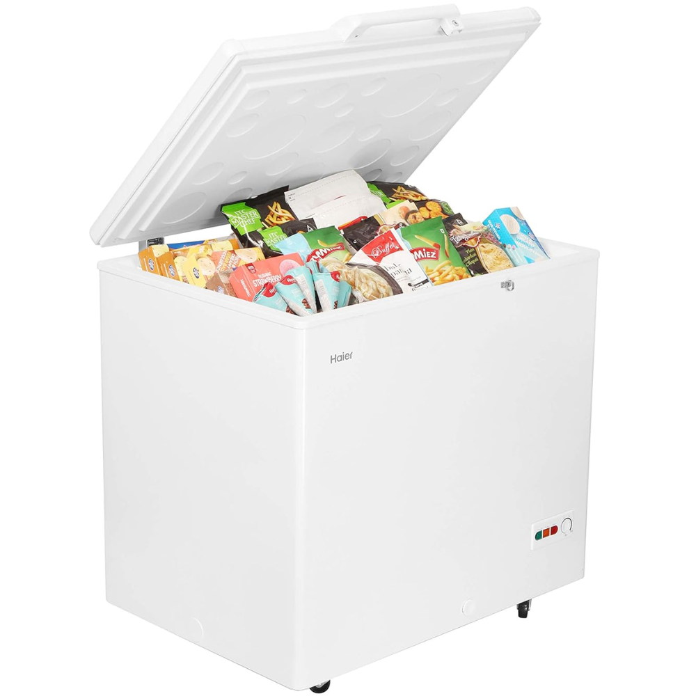 Haier HFC-230SM5, 218 Ltrs Top chest Single Door Convertible Deep Freezer, White