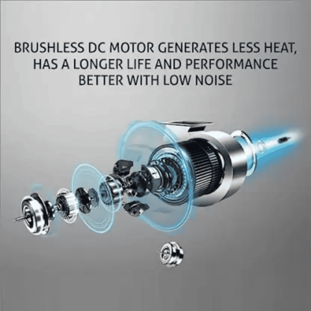 Glen 6061 MS BL BLDC, 60 cm 1200 m3/hr Auto Clean Wall Mounted Chimney, Filterless Technology (Black)