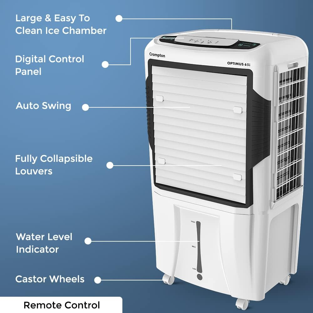 Crompton 65 Litres Desert Air Cooler (OPTIMUS65i)