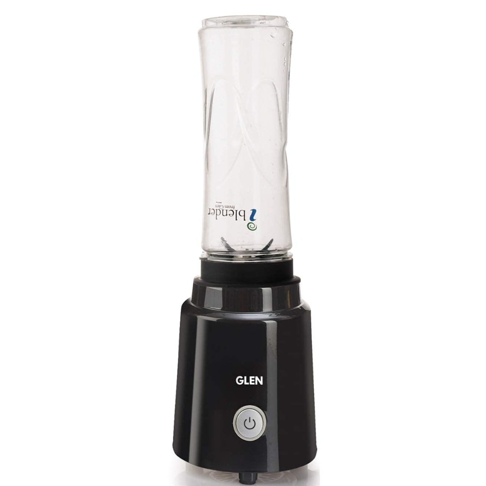 Glen 4047 BL, 200 Watts Personal Electric Hand Blender, BPA free Bottle with carry handle (Black)