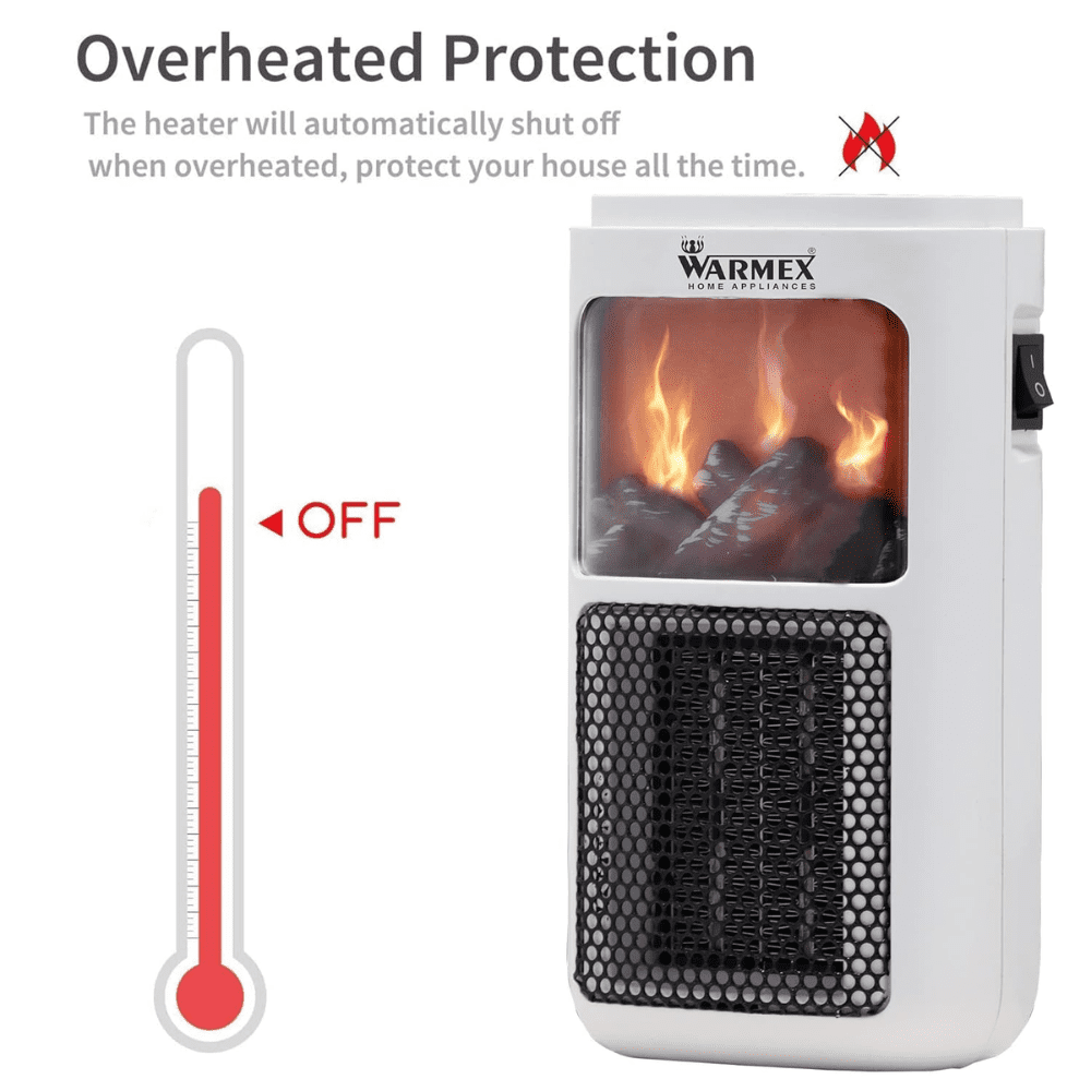 Ptc Heater 400 Watt Wall Heater Warmex Mini Bonfire 400W Wall