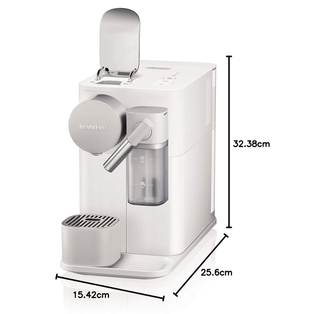 Delonghi 132193272, Nespresso Latissima One Single Serve Coffee Machine, Silky White