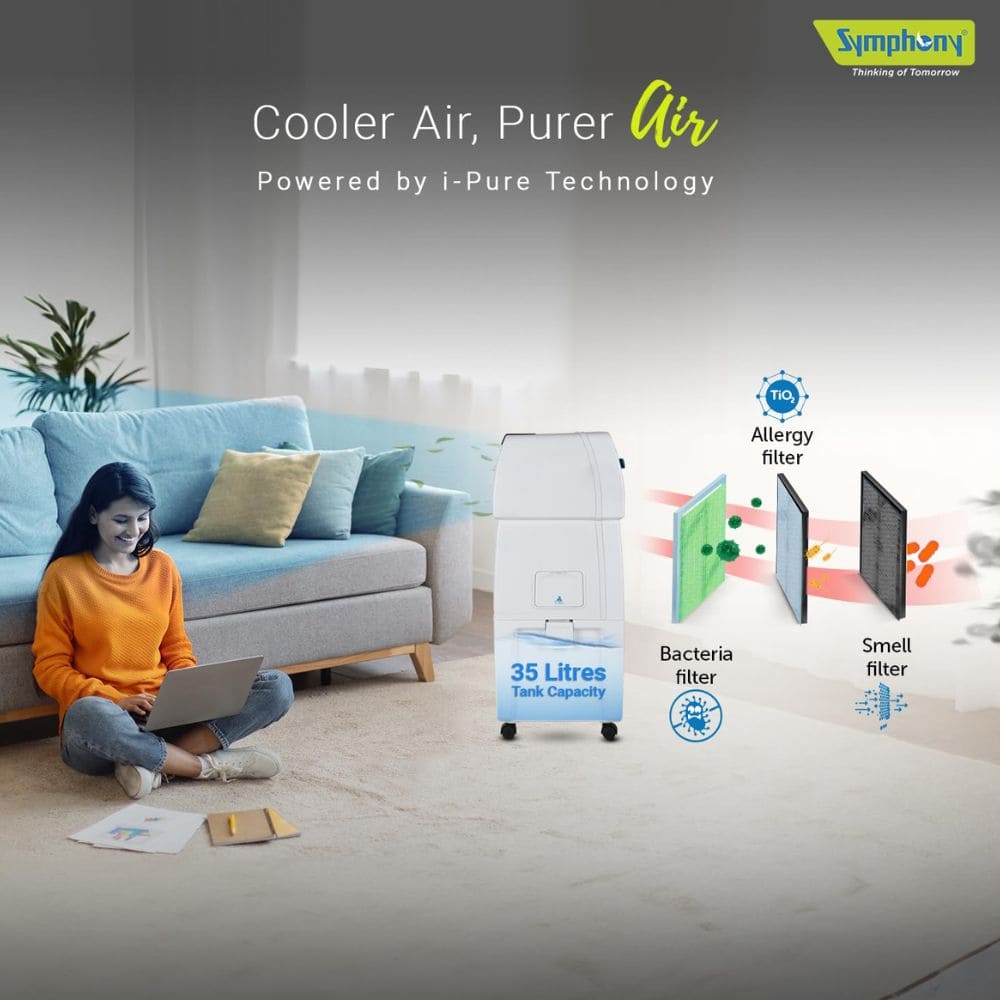 Symphony 35 Ltrs Personal Air Cooler (Touch35)
