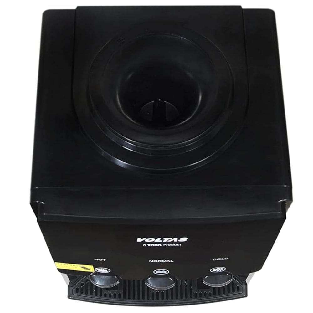 Voltas Minimagic SPRING R, 5 Ltrs Floor Mounted Water Dispenser, Tap and Small Refrigerator Black