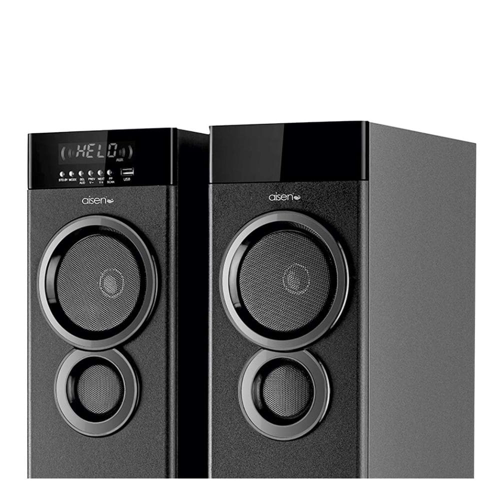 Aisen 110 Watts Bluetooth Tower Speaker/Soundbar (A11UFB500, Black)