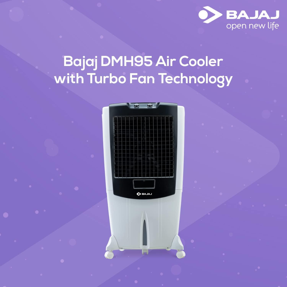 Bajaj DMH95, 95 Ltrs Portable Desert Home Air Cooler