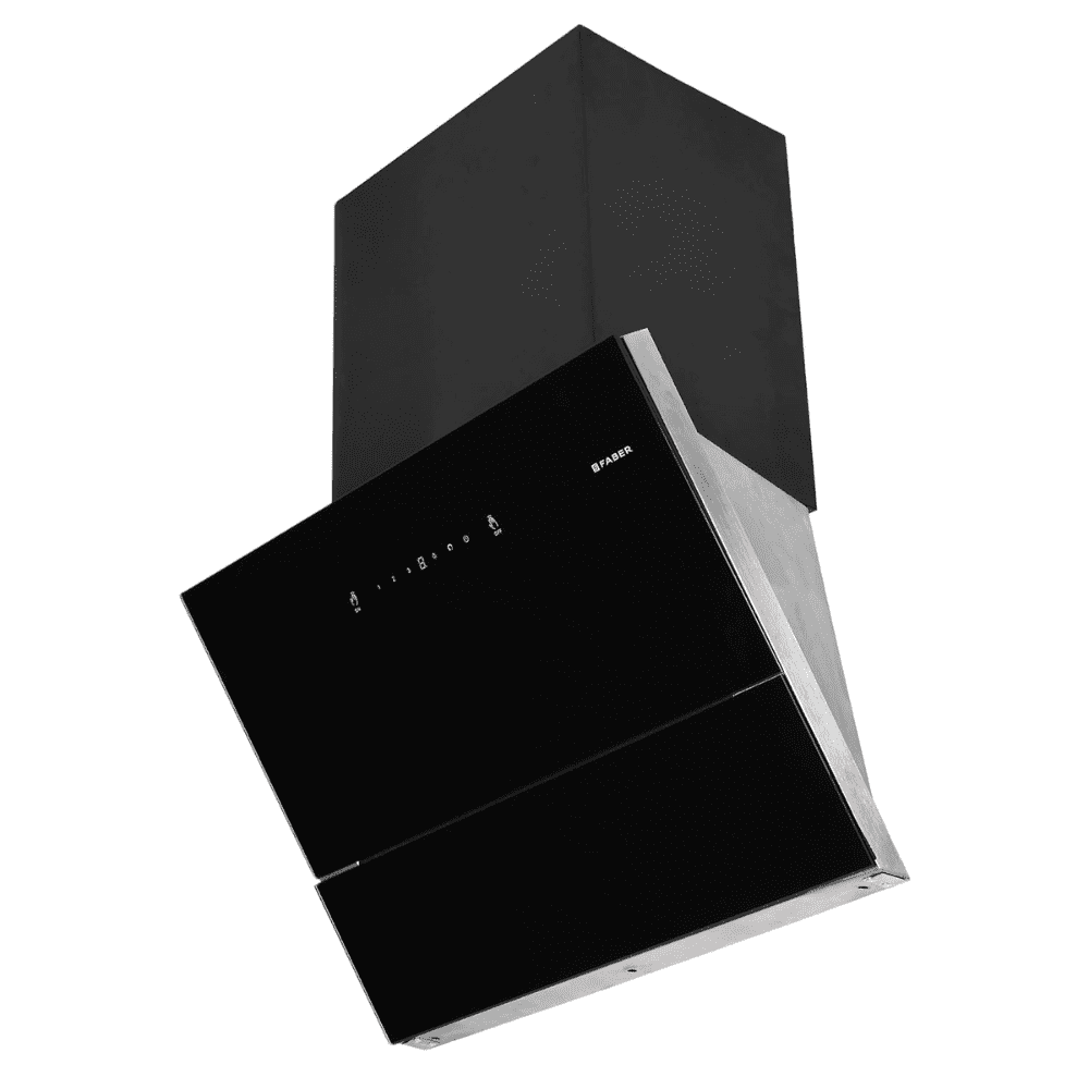 Faber Hood apex FL HC SC,  60 cm 1500 m3/hr angular Kitchen Chimney (Black)