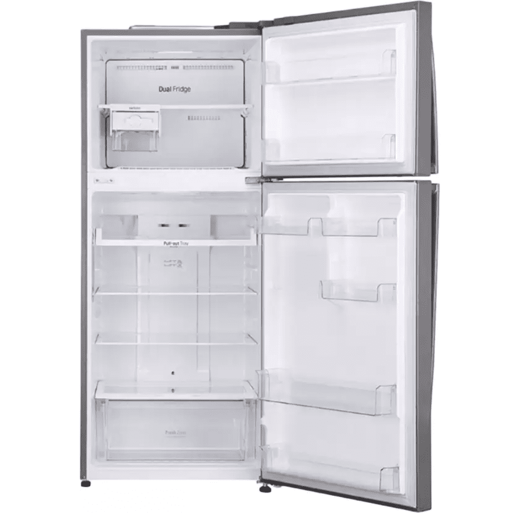 LG 437 Ltrs 2 Star Inverter Frost Free Double Door Refrigerator (GL-T432APZY, Shiny Steel)
