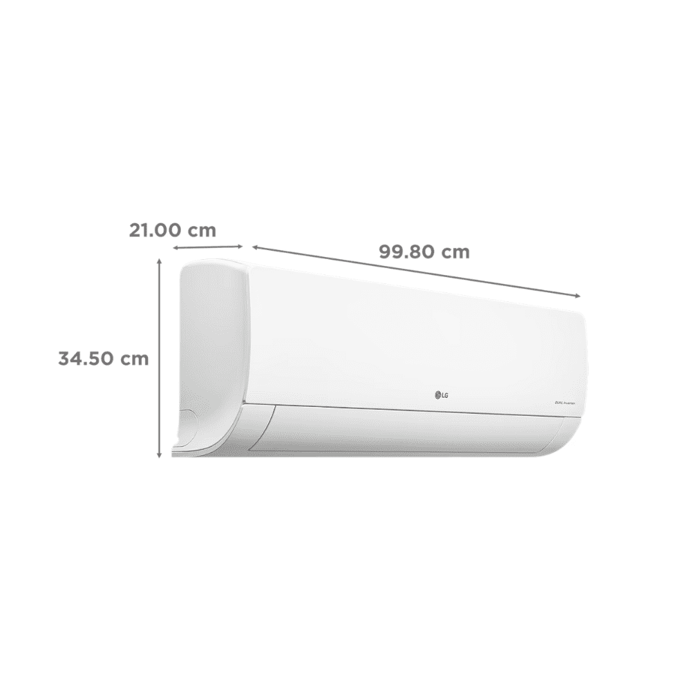 LG 2.0 ton 3 Star Dual Inverter Split Air Conditioner (AS-H24VNXE, Hot & Cold)