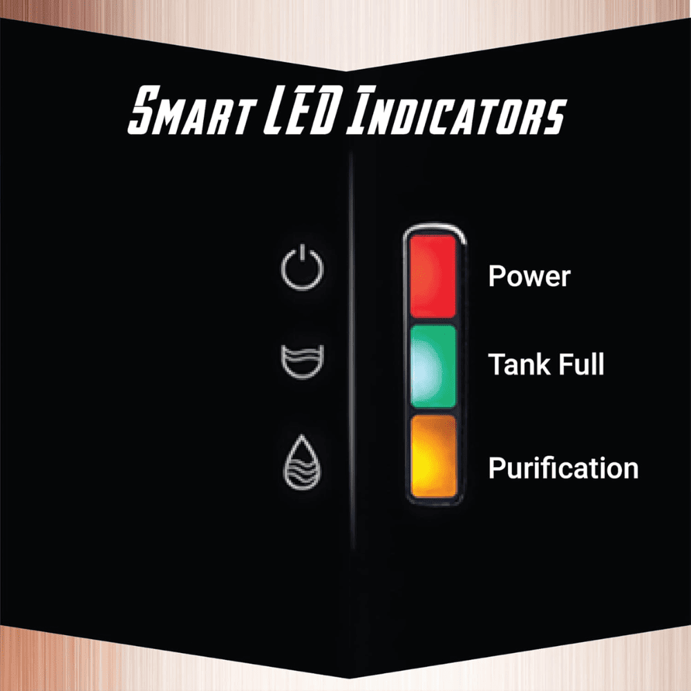 Hindware ELVEA, 7 Ltrs RO+UF+PH +UV+Advance Copper+Ph Booster Best Water Purifier, White & Black