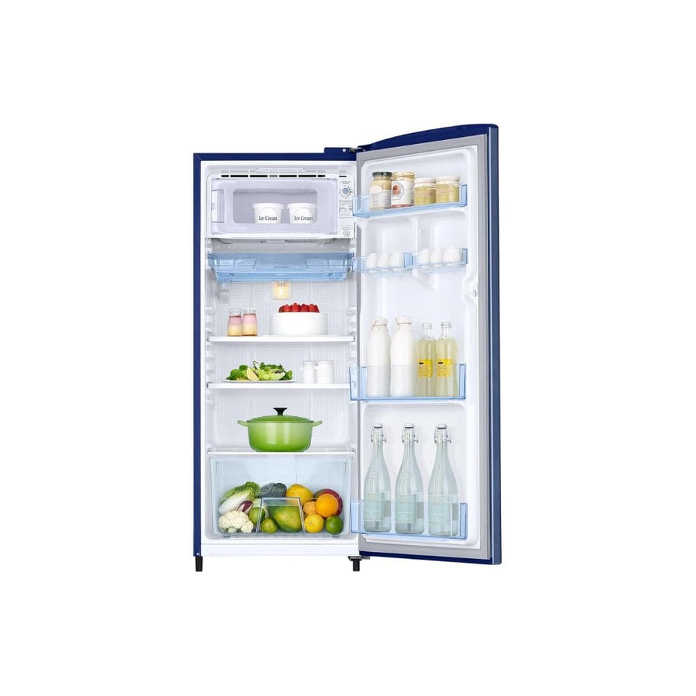 Samsung 183 Ltrs, 1 Star Digital Inverter, Direct Cool Single Door Refrigerator (RR19H2YC1CU, Camellia Blue)