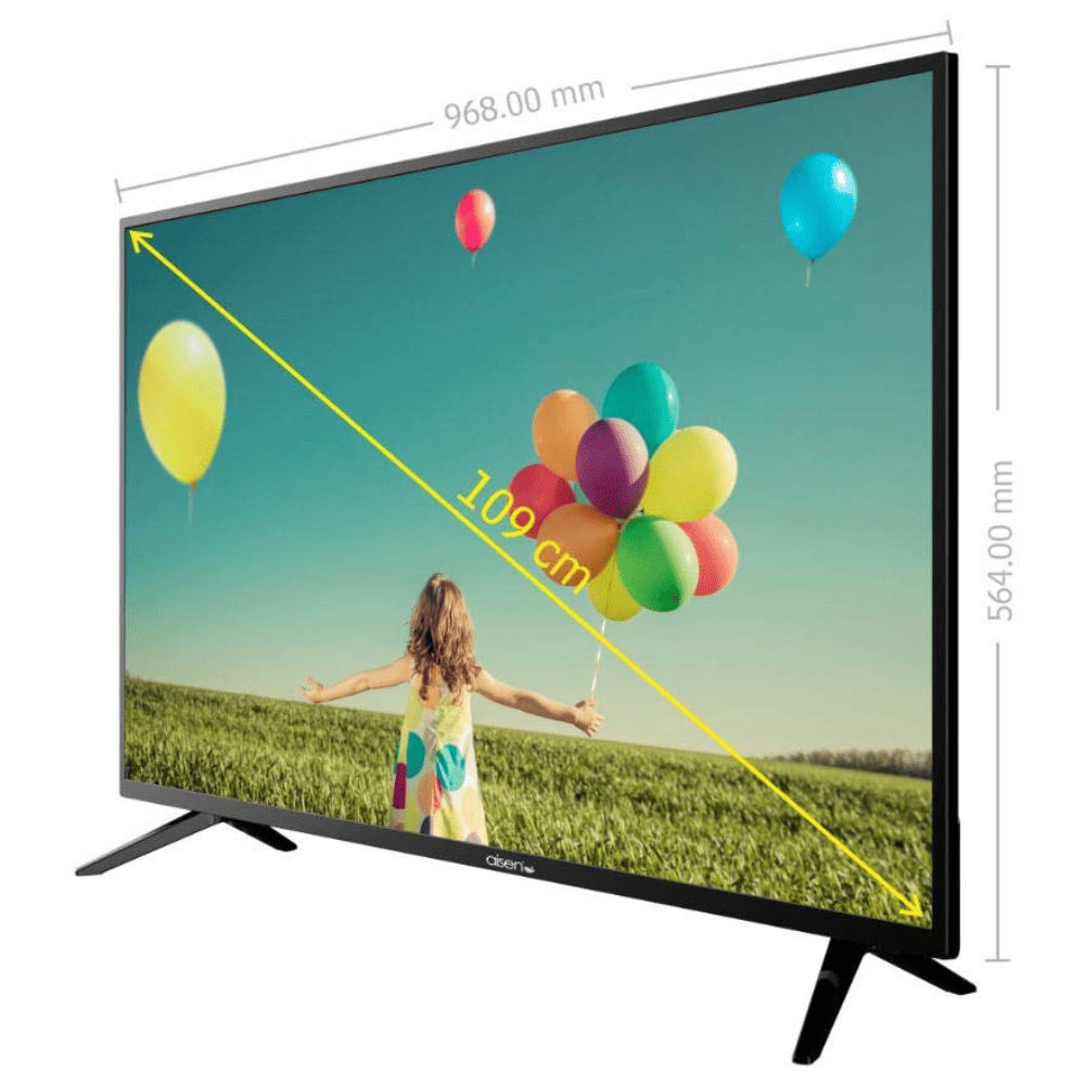 Aisen A43FDS964, 43 Inches 4K Ultra HD Ready Smart LED TV, Black